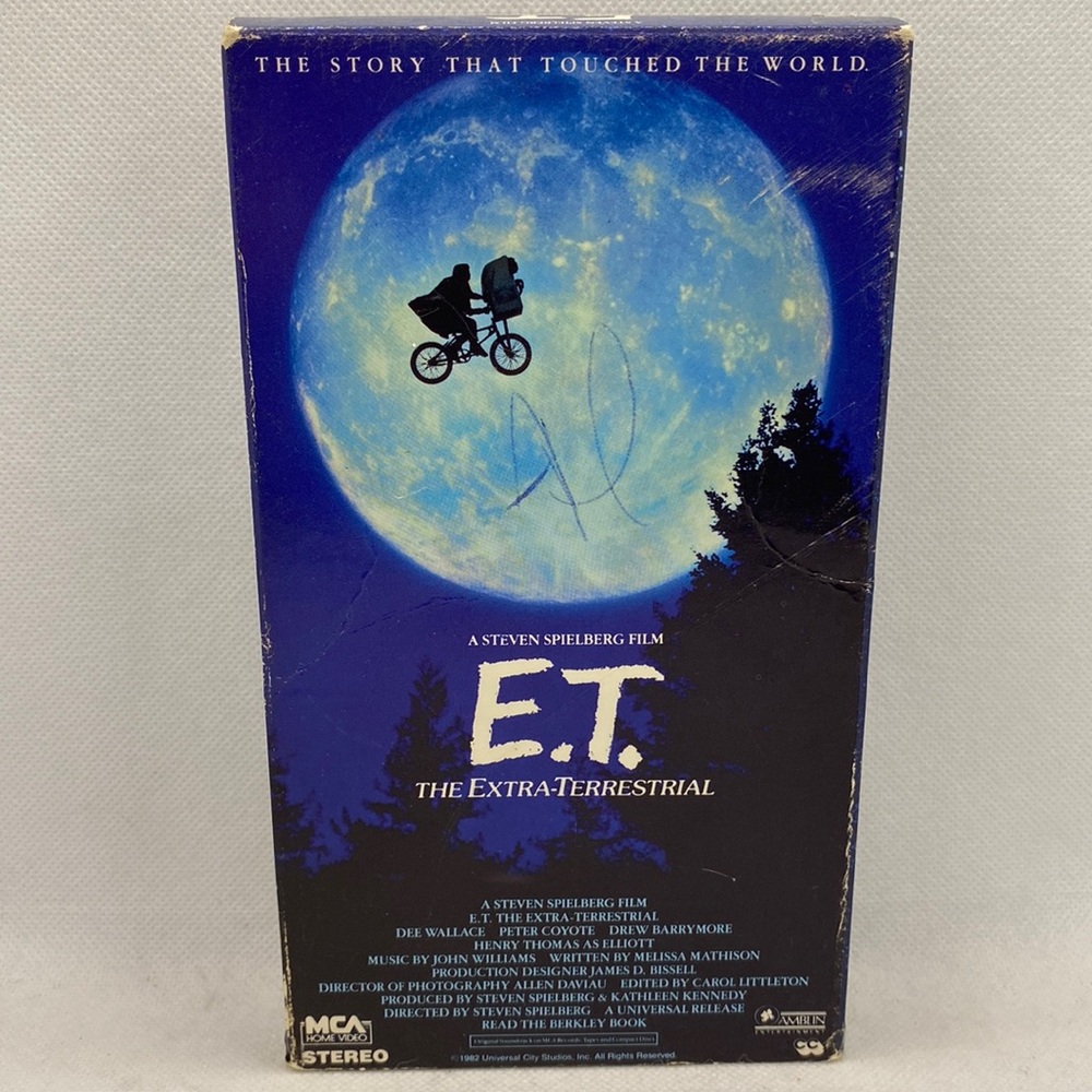 E.T. The Extra-Terrestrial VHS Green and Black Tape Steven Spielberg 1982